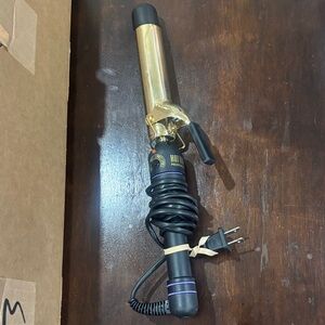 Gold 1.5” hot tools Curling Iron tested works
